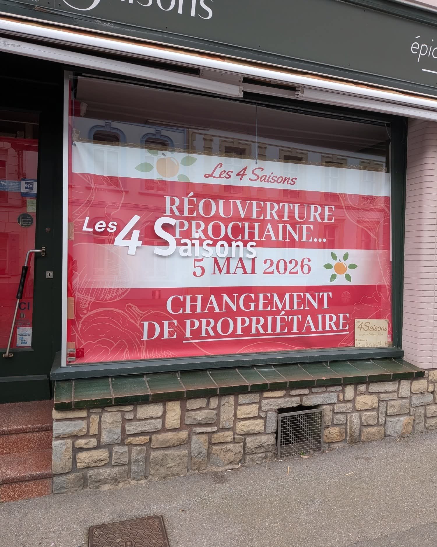 Bâche de vitrine grand format